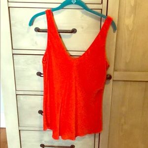Silk red tank